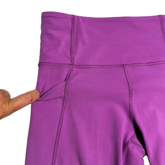 Athleta Cropped Leggings Pink Size Small - Picture 8 of 8